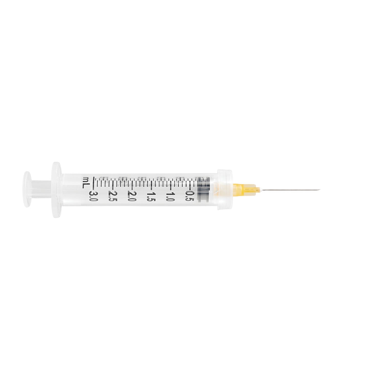 Safety Syringe, Detachable Needle, 3mL, 25G x 1", 100/bx