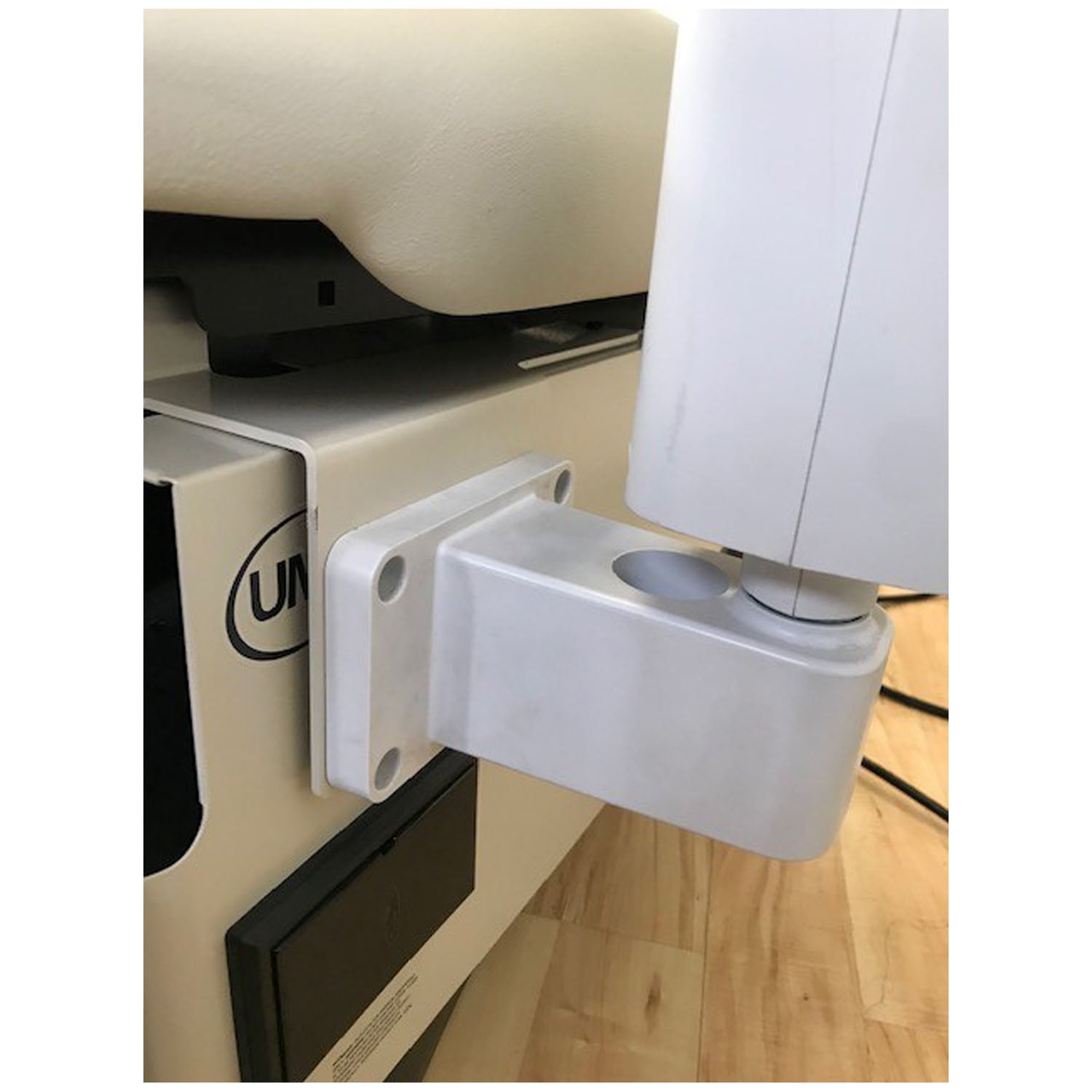 Front Mounting Plate for Welch Allyn Light Bracket #48955 (Patient Right) Compatible with WA Green Series Light 48810, Field Installable for Series 4010-650, 4011-650, 5016-650 (DROP SHIP ONLY)