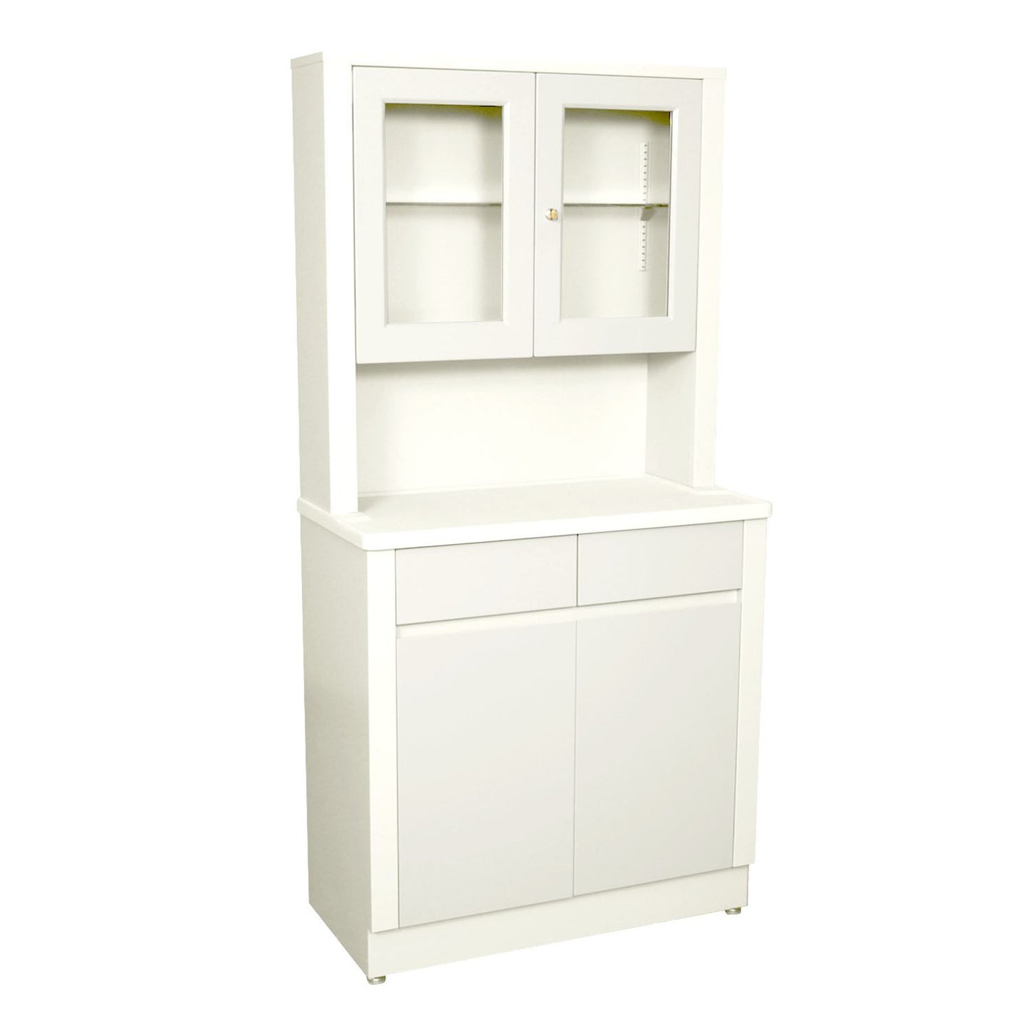 Treatment Cabinet, 6117 with Upper Cabinet Section, Two (2) Door, Two (2) Drawers, One (1) Shelf, 32" W x 65" H x 16.25 D, Quiet White (DROP SHIP ONLY)