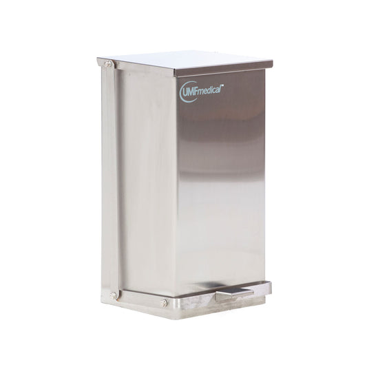 Waste Receptacle, Step-On, Stainless Steel, 32 Quart (8 Gallon / 30 Liter) (DROP SHIP ONLY)