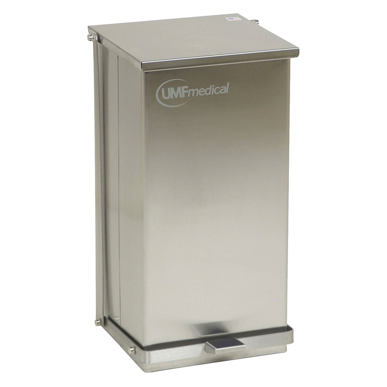 Waste Receptacle, Step-On, Stainless Steel, 48 Quart (12 Gallon / 45 Liter) (DROP SHIP ONLY)