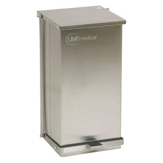 Waste Receptacle, Step-On, Stainless Steel, 48 Quart (12 Gallon / 45 Liter) (DROP SHIP ONLY)