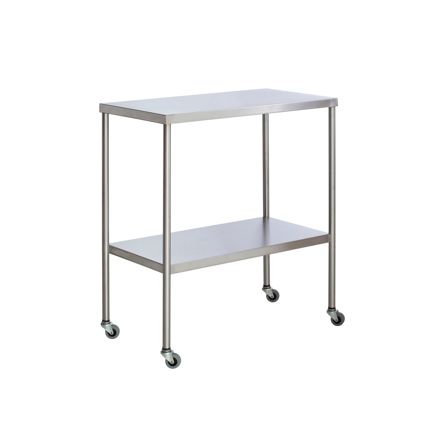 Instrument Table with Shelf, Stainless Steel, 20" x 36" (DROP SHIP ONLY)