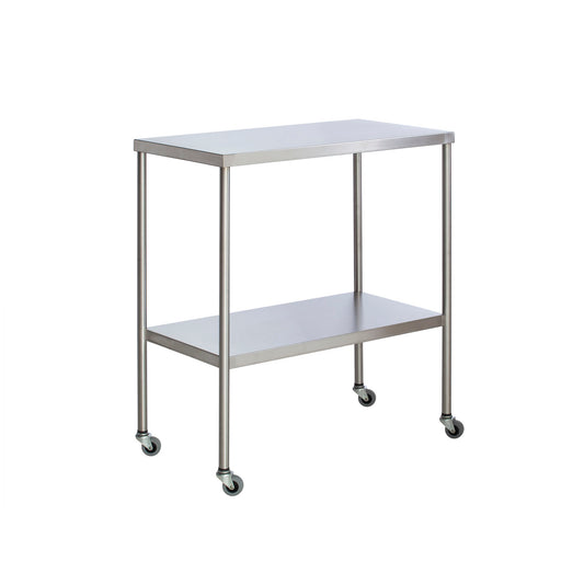 Instrument Table with Shelf, Stainless Steel, 20" x 36" (DROP SHIP ONLY)