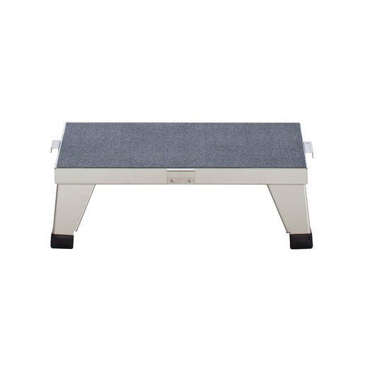 Foot Stool, Stackable, Stainless Steel, 18"W x 6"H x 12" D (DROP SHIP ONLY)