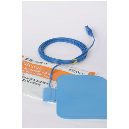 REM Polyhesive II Patient Return Electrode, Adult, 2.7m (9ft) Attached Cord, 50/cs (Continental US Only) (Item is on Manufacturer Backorder - Limitited Quantities When Available)&nbsp;&nbsp;<Strong style="color:red">Max weekly quantity allowed: 2</Strong>