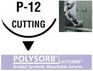Suture, Taper Point, Size 3-0, Undyed, 36", Needle GS-25, _ Circle, 3 dz/bx (Continental US Only)