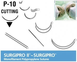 Suture, Reverse Cutting, Size 2-0, Blue, 30", Needle GS-10, _ Circle, 3 dz/bx (Continental US Only)
