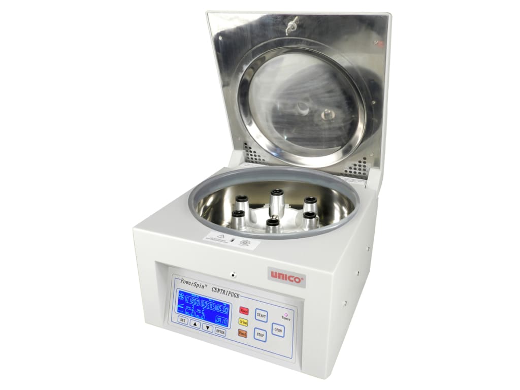 Centrifuge, MXD, Model C8706, Variable Speed 1,000-3,400 RPM with 0 RPM Safety Lid Latch, 60 min. Digital Timer, 6 Place Horizontal Rotor, 6 x 15mL Capacity, 110V, 24 Place Tube Holdster Rack (US Only) (DROP SHIP ONLY)