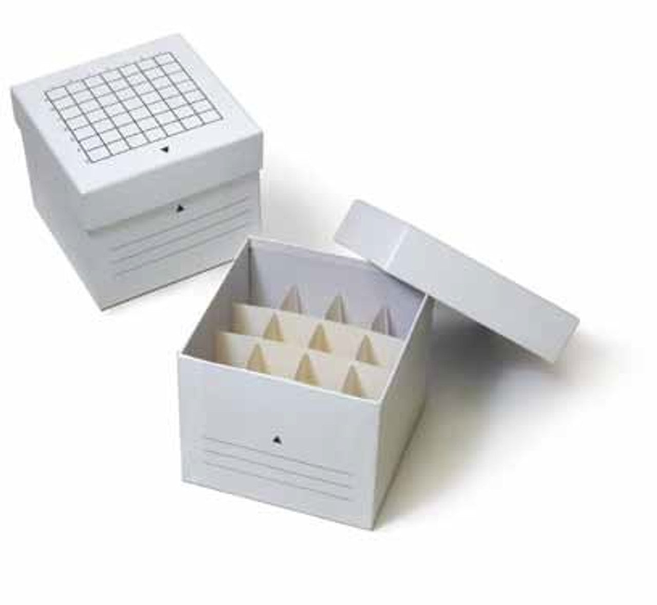 Storage Box for 50 mL Centrifuge Tubes, 16-Place, 4 x 4, White, 48/cs