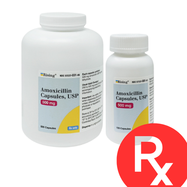 Amoxicillin Capsules, USP, 500mg, 500 Ct, (Rx) (US Only, Excluding IN and ND) (Product is Non-Returnable)