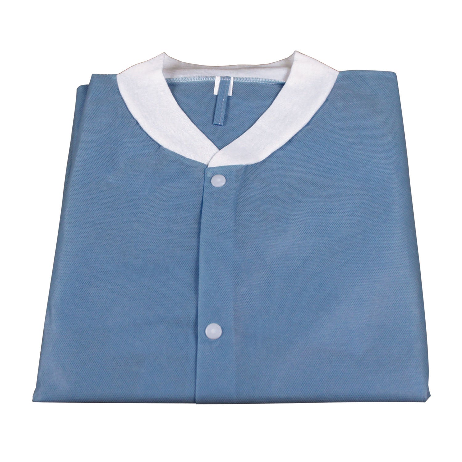 Lab Coat, Large, Dark Blue, No Pockets, 10/bg, 3 bg/cs (Products cannot be sold on Amazon.com or any other 3rd party site)