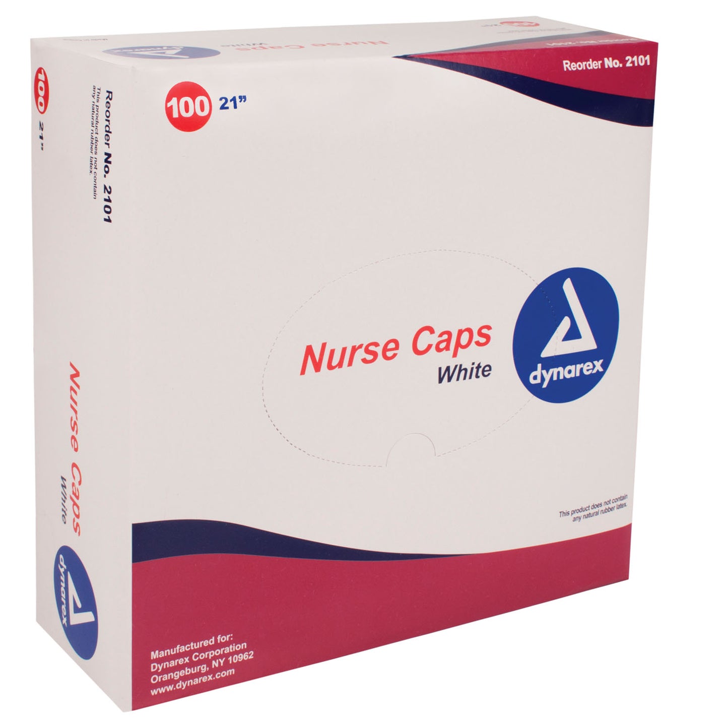 Nurses Cap, 21", Blue, 100/bx, 5 bx/cs (Products cannot be sold on Amazon.com or any other 3rd party site)