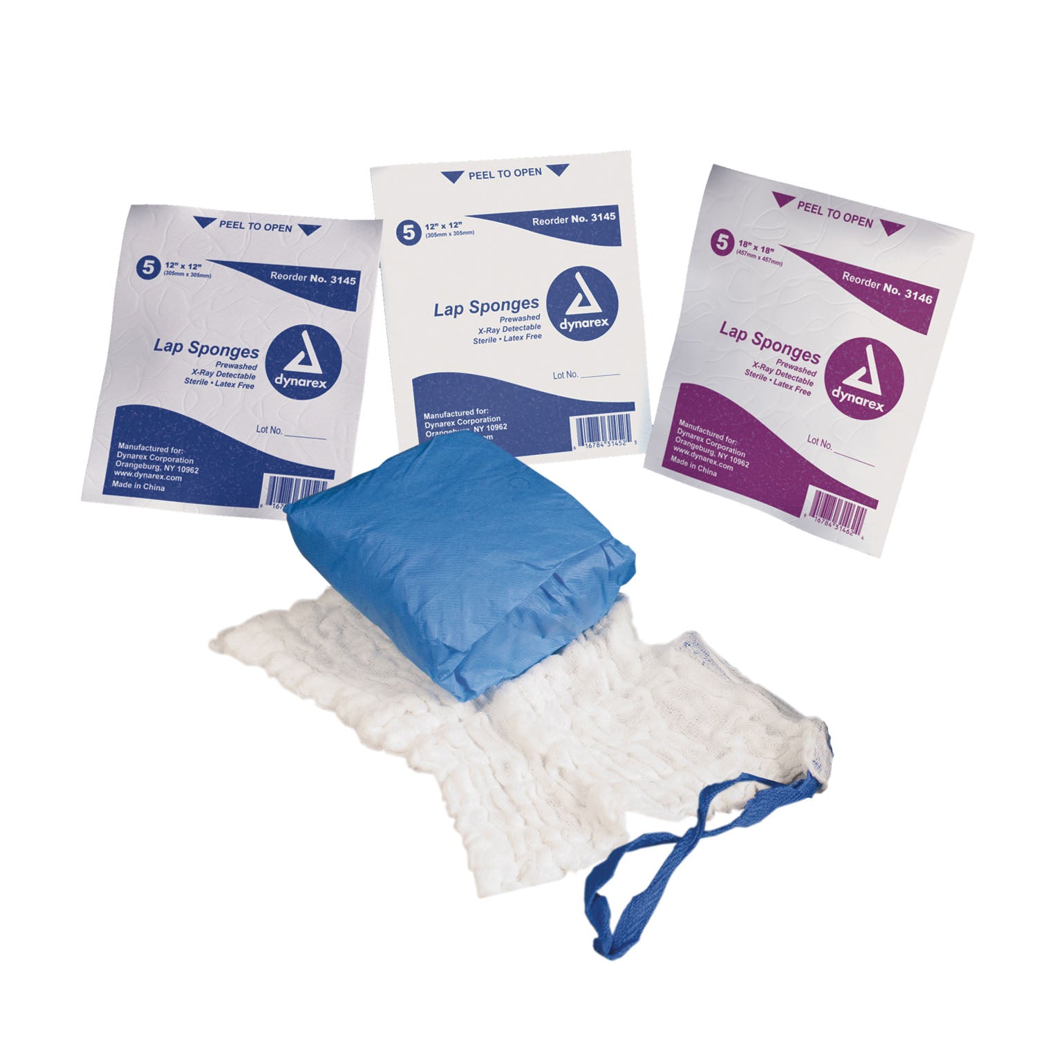 Lap Sponge, 12" x 12", Pre-Washed, Sterile, 5/pk, 40/cs (Products cannot be sold on Amazon.com or any other 3rd party site)