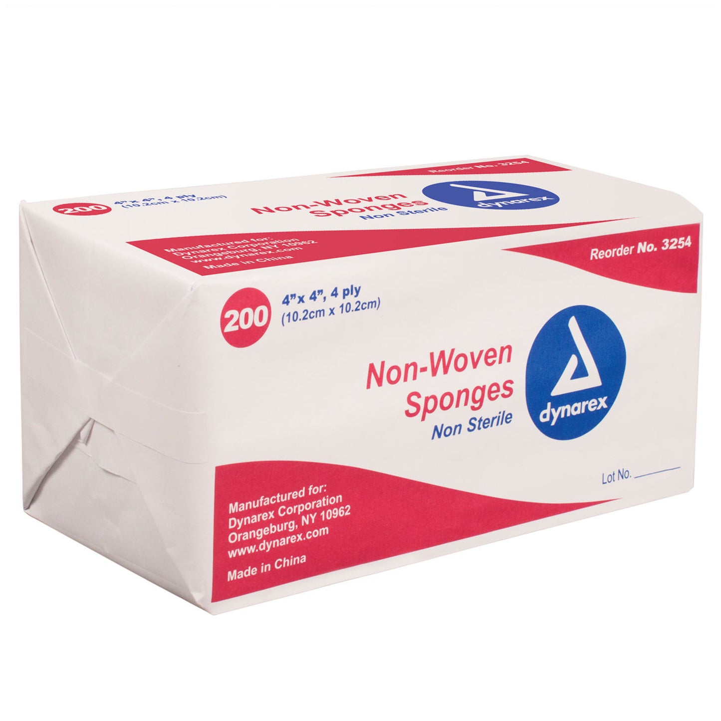Non-Woven Sponge, 4" x 4", Non-Sterile, 200/bg, 10 bg/cs (Products cannot be sold on Amazon.com or any other 3rd party site)