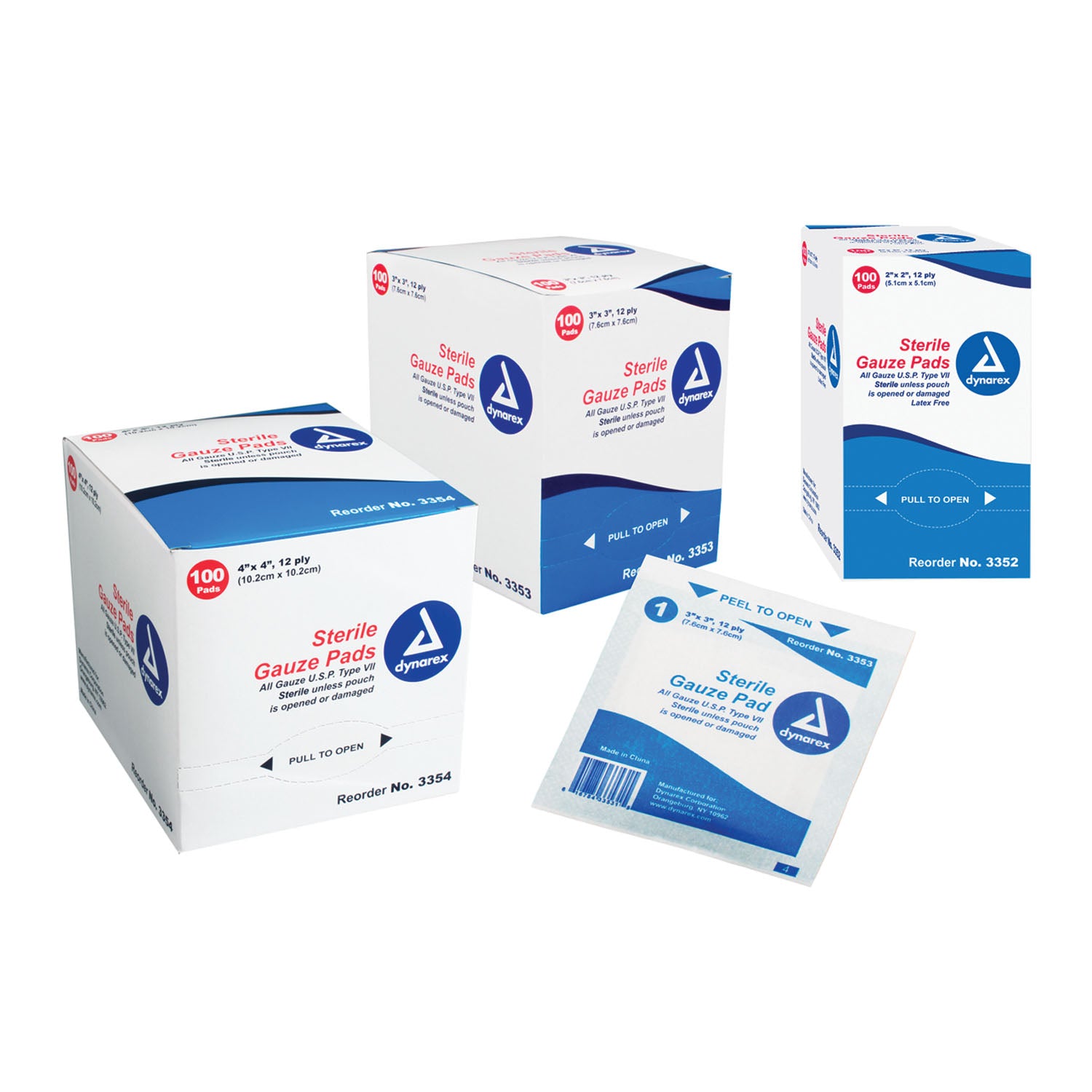 Gauze Pads, 4" x 4", 12-Ply, 100/bx, 12 bx/cs (Products cannot be sold on Amazon.com or any other 3rd party site)
