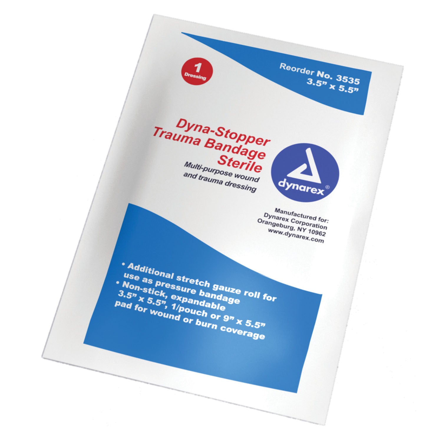 Non-Stick Pad with 2 Gauze Rolls, 60/cs
