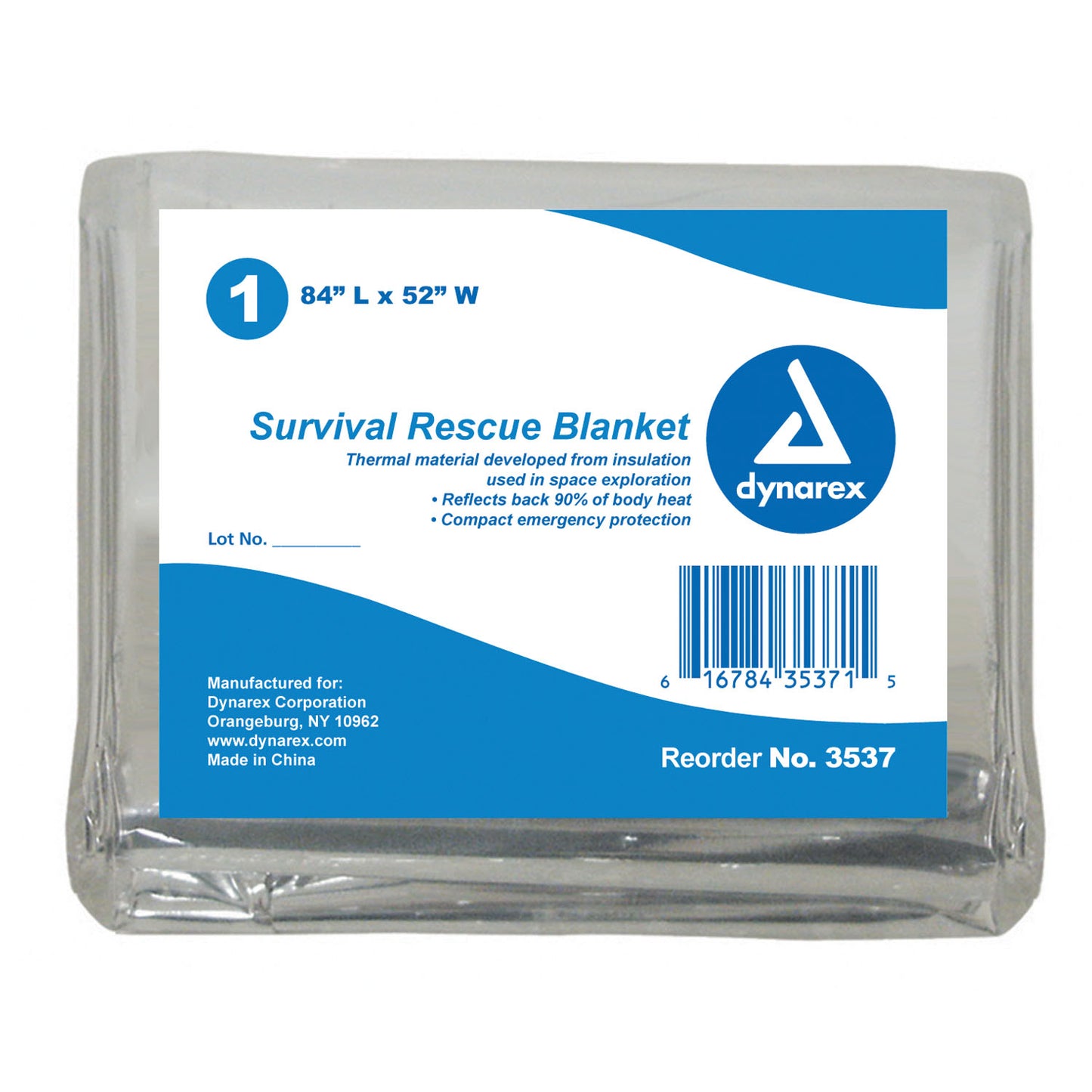 Emergency Rescue Blanket, 52" x 84", 120/cs