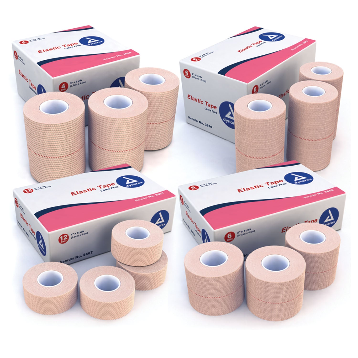 Elastic Tape, 1" x 5 yds, 12/bx, 12 bx/cs (Products cannot be sold on Amazon.com or any other 3rd party site)