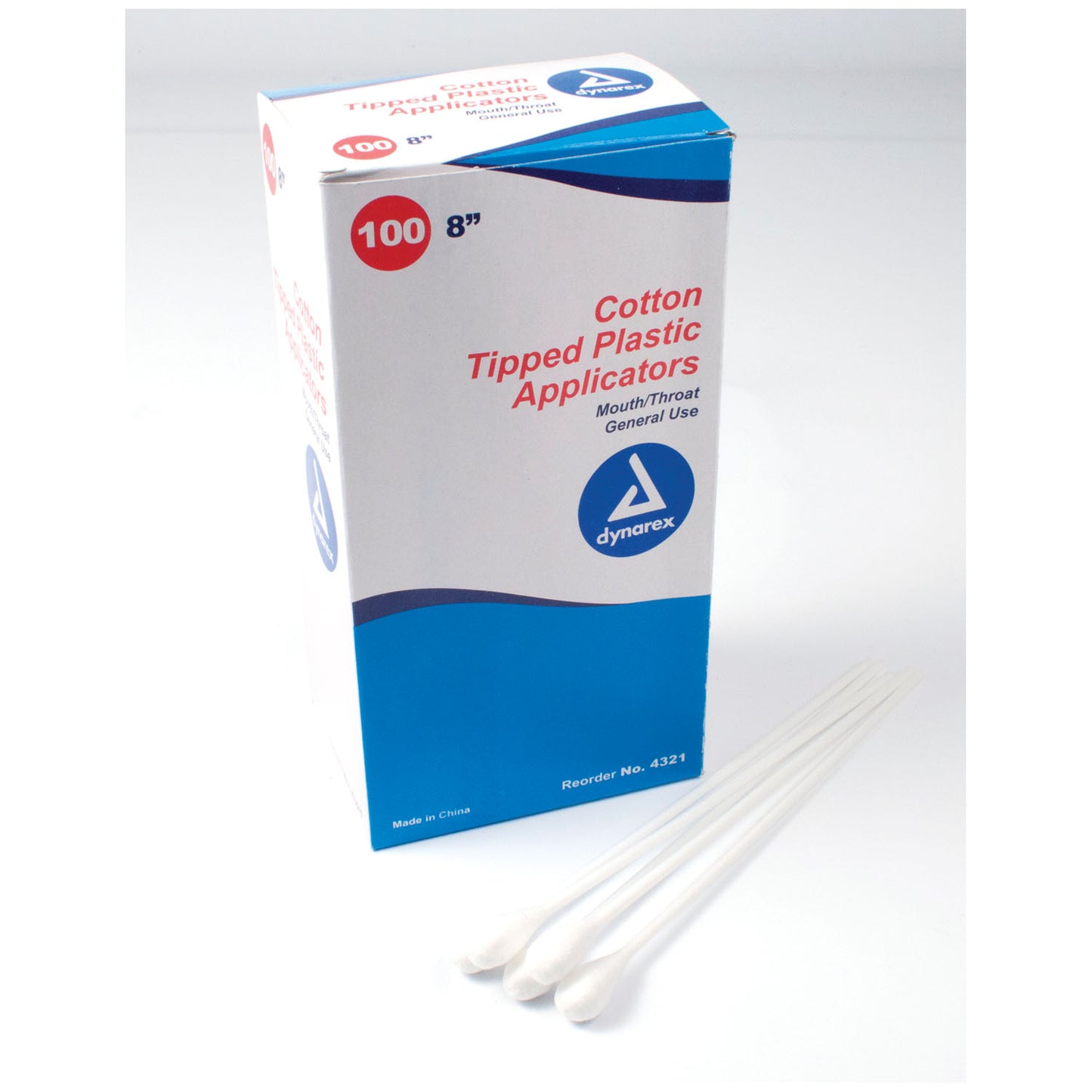 Mouth/ Throat Applicator, 8", Plastic Stick, 100/bx, 10 bx/cs