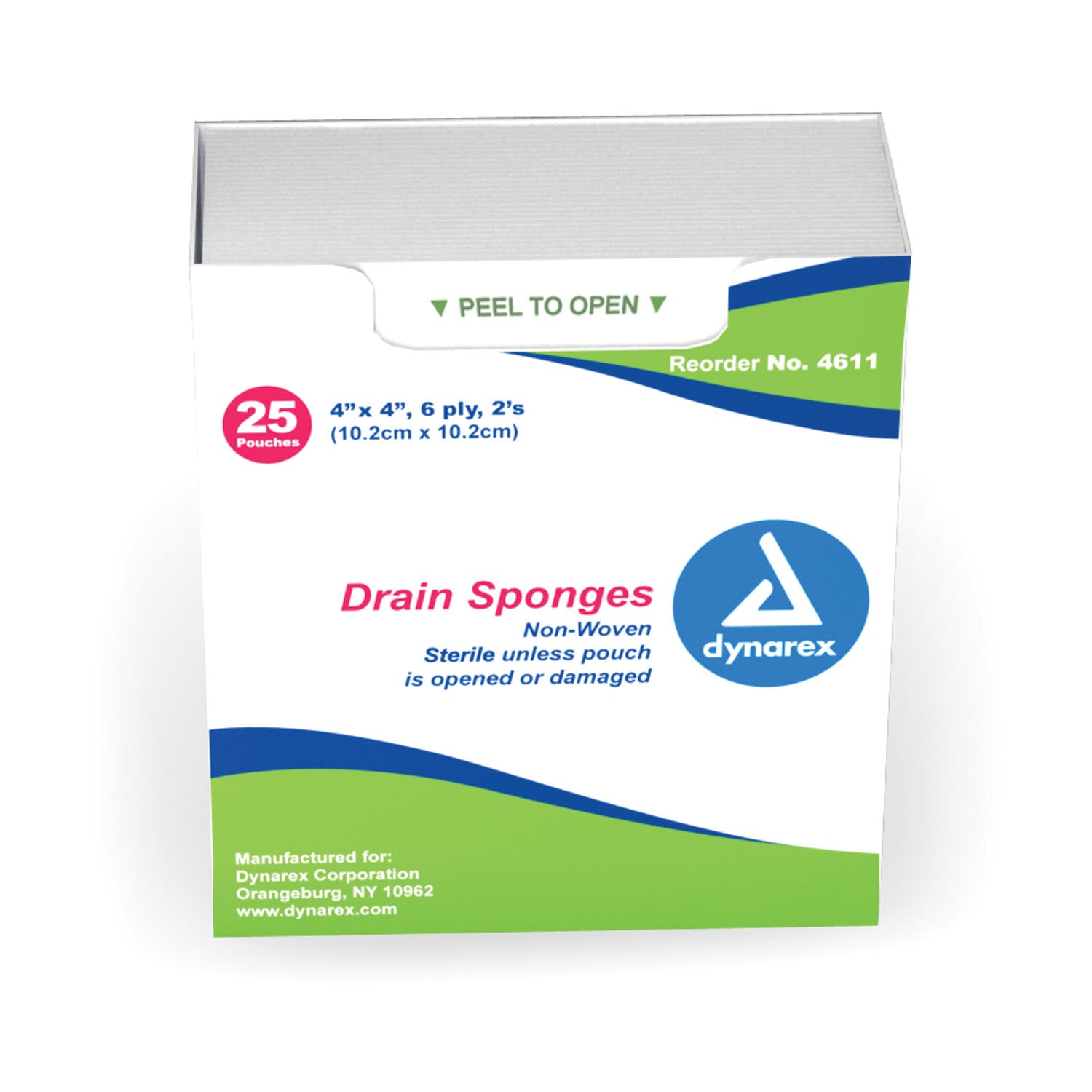 IV Sponge, 2" x 2", 6-Ply, 2/pch, 35 pch/tray, 20 tray/cs (Products cannot be sold on Amazon.com or any other 3rd party site)
