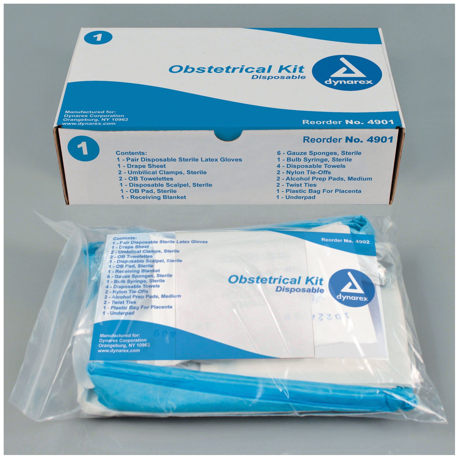 Obstetrical Kit, Same As #4901 Except Components Are Packaged In Sealed Plastic Bag, 10/cs (Products cannot be sold on Amazon.com or any other 3rd party site)