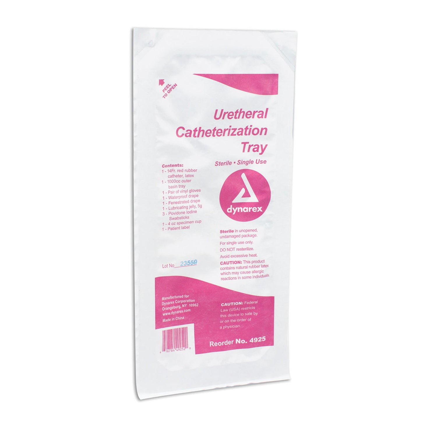 Urethral Catheterization Tray, 20/cs