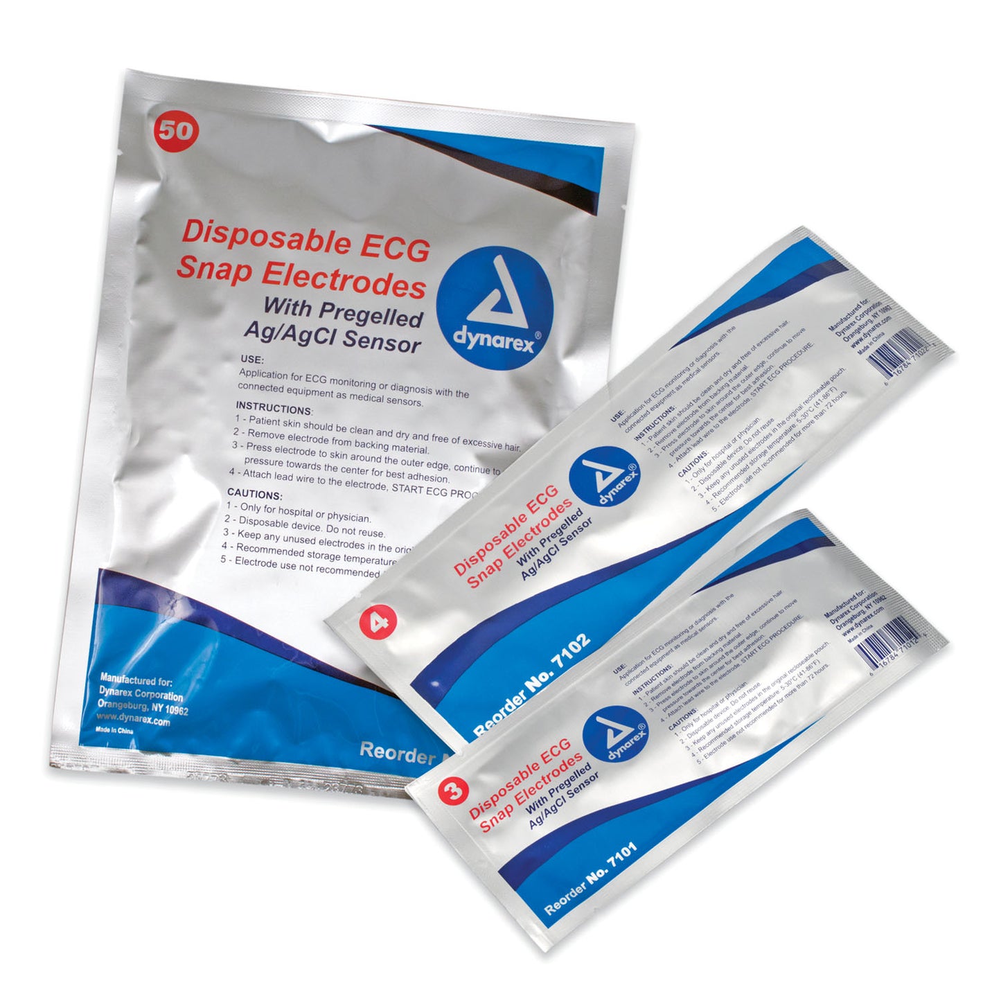 Snap Electrodes, 4/pch, 150 pch/cs (Products cannot be sold on Amazon.com or any other 3rd party site)