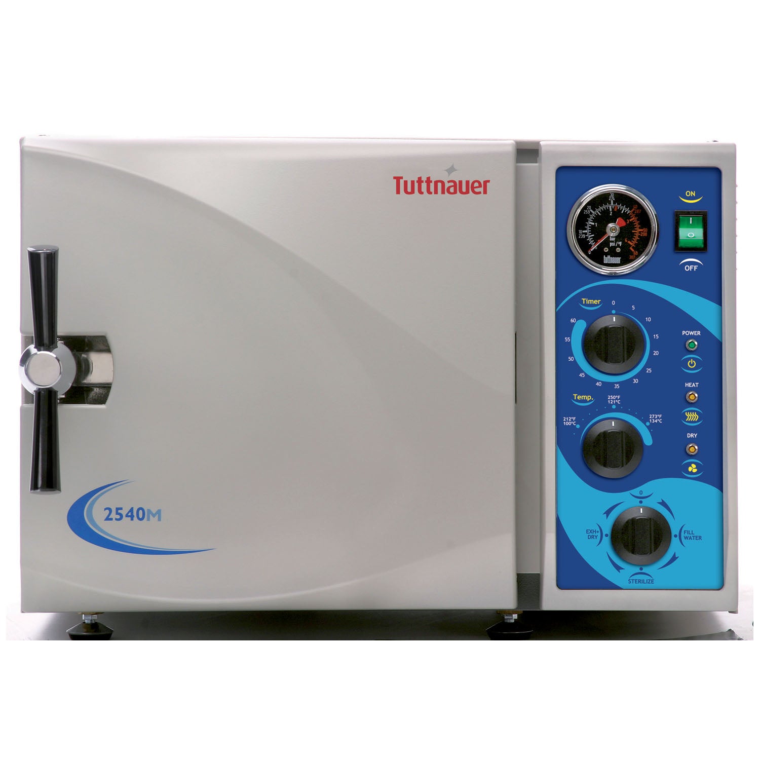 Autoclave, 110V, 10"Dia x 18.7"D Chamber Size, 6 Gallon Volume, 4 Trays