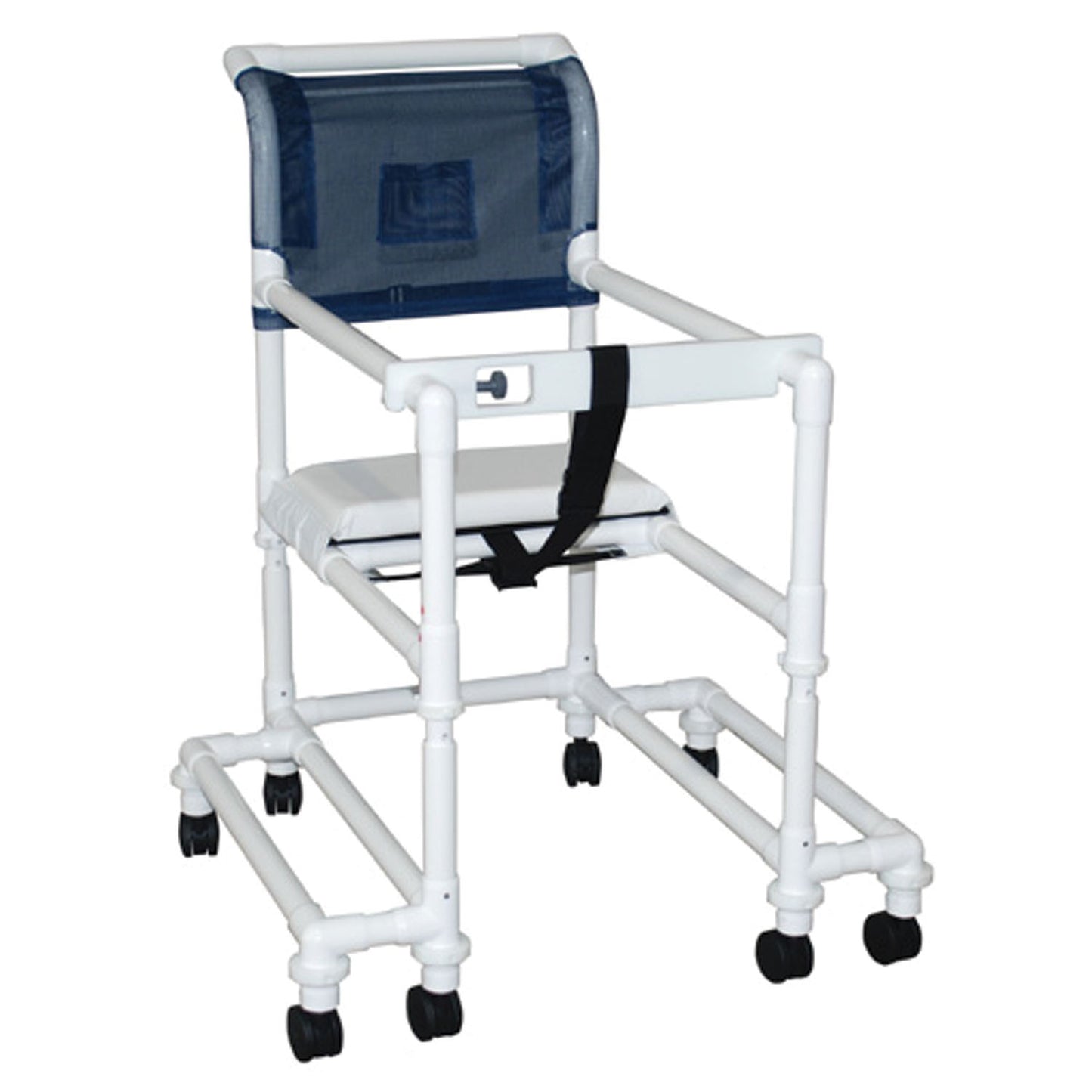 Stroller/ Walker , 18" Internal Width, Anti-Tip Outriggers, 3" Twin Casters, Height Adjustable, For Residents/ Patients Between 6 ft & 6 ft 6"