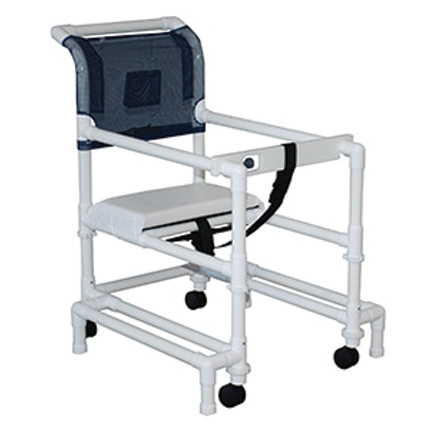 Stroller/ Walker , 18" Internal Width, Anti-Tip Outriggers, 3" Twin Casters, Height Adjustable