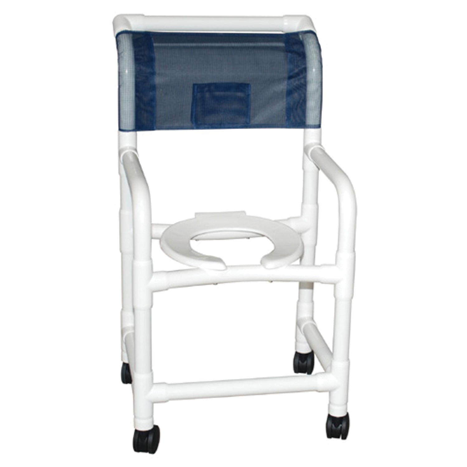 Echo Shower Chair, 18" Internal Width, 3" Twin Casters, 250 lb Capacity