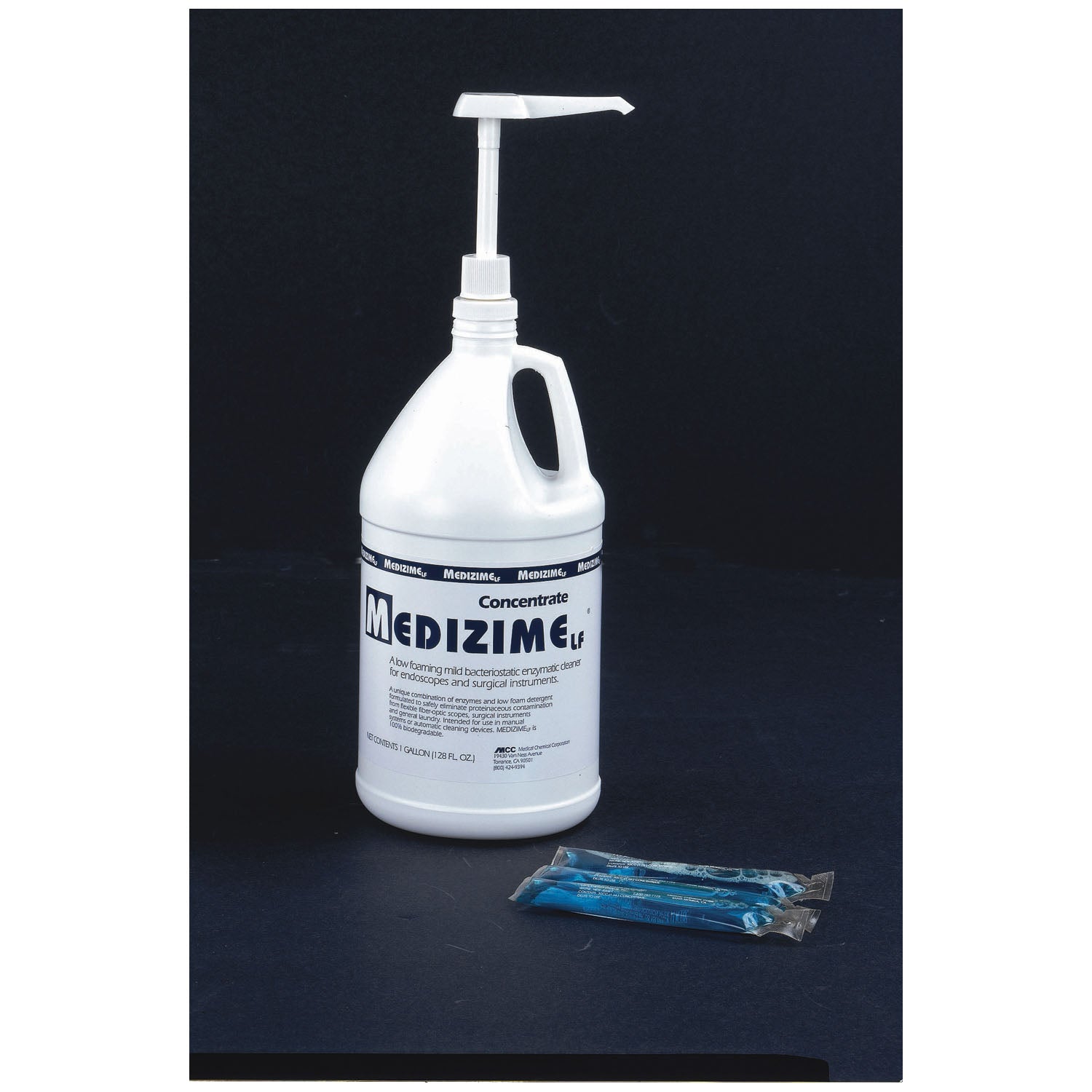 Medizime Low Foam Enzymatic Cleaner, 128 oz Pump Bottle