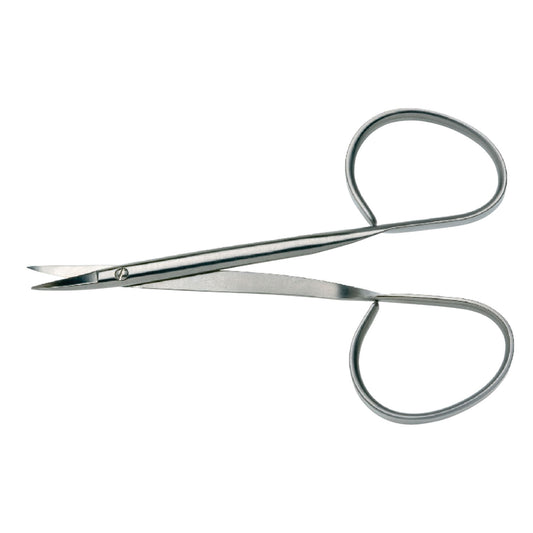 Iris Scissor, Round, Straight, Sharp/ Sharp, 22mm Blade, Ribbon Type, 4 1/8"