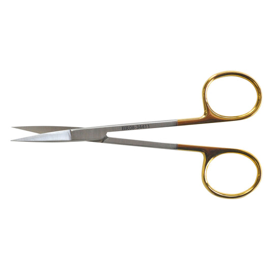 Iris Scissor, Curved, Sharp/ Sharp, 4_" TC