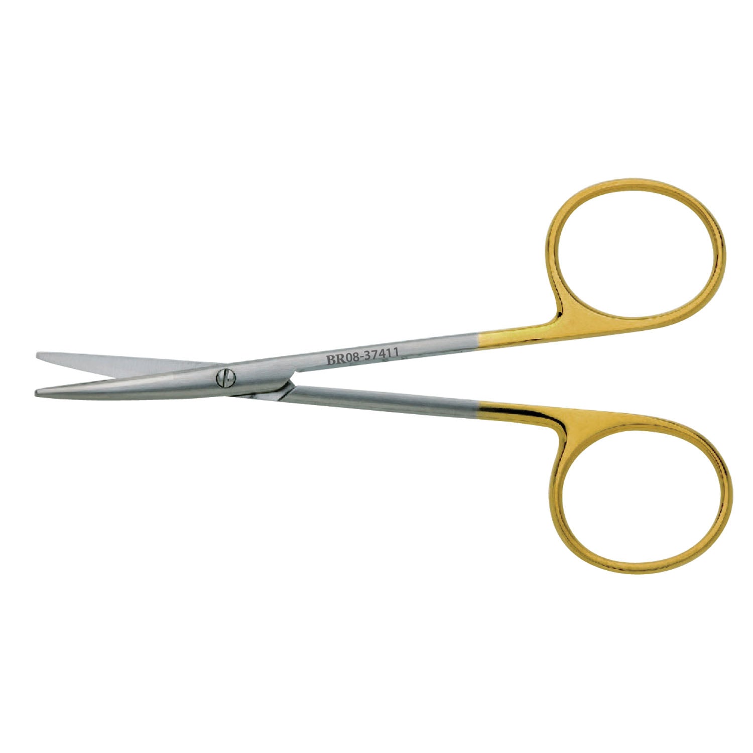 Strabismus/ Baby Metzenbaum Scissor, Blunt/ Blunt, Curved, 4_" (aka BR08-937111)
