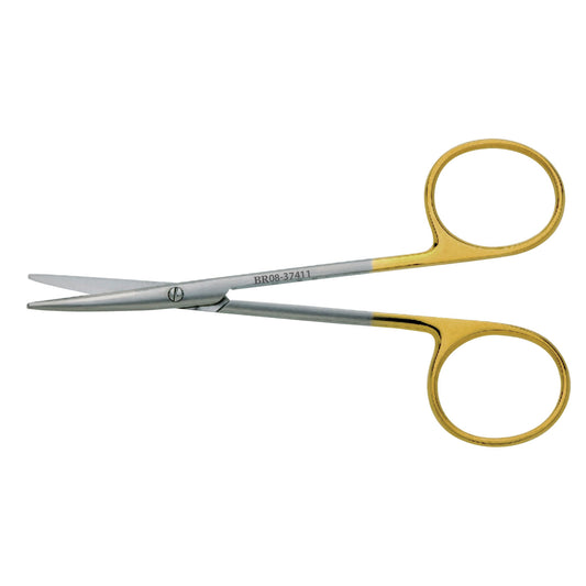 Strabismus/ Baby Metzenbaum Scissor, Blunt/ Blunt, Curved, 4_" (aka BR08-937111)