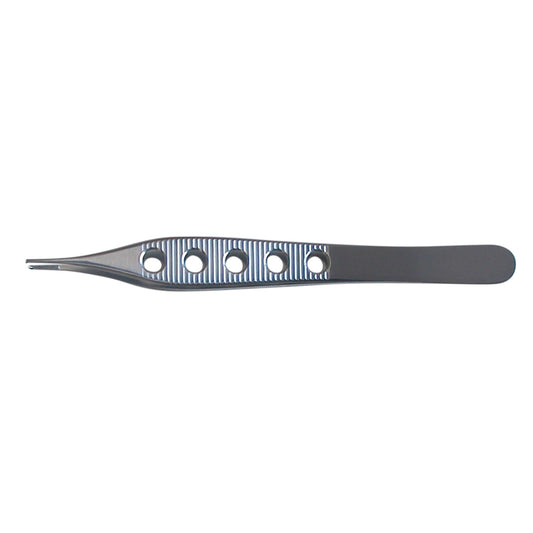 Adson Forcep, Serrated, Lightweight Fenestrated Handle, 4_"