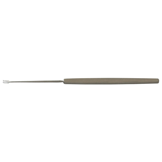 Freer Skin Hook, Double Prongs, Sharp, 2.5mm Wide, 6"