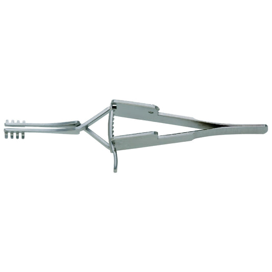 BR Cross Action Retractor, Sharp, 4"