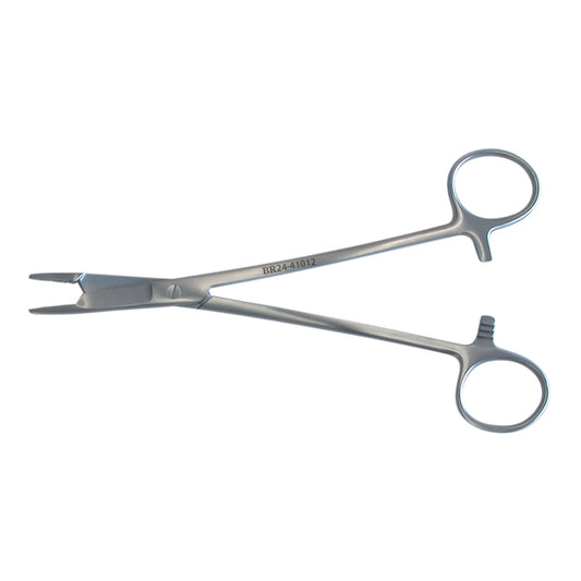 Olsen-Hegar, Needle Holder with Suture Scissor, Straight, Serrated, 5_"