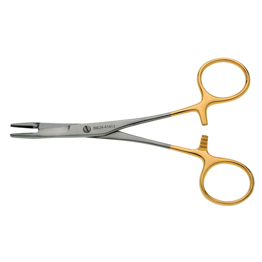 Olsen-Hegar, Needle Holder with Suture Scissor, Straight, Serrated, 5_" TC