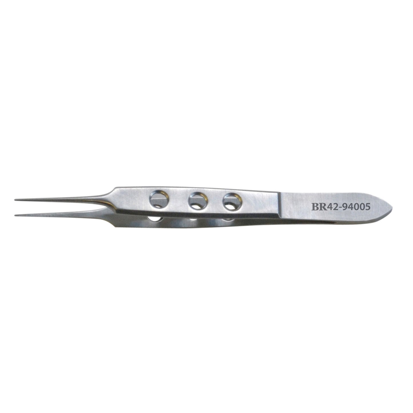 Bishop Harmon Iris Forcep, Straight, 1x2 Teeth, 0.5mm Tip, 3_"