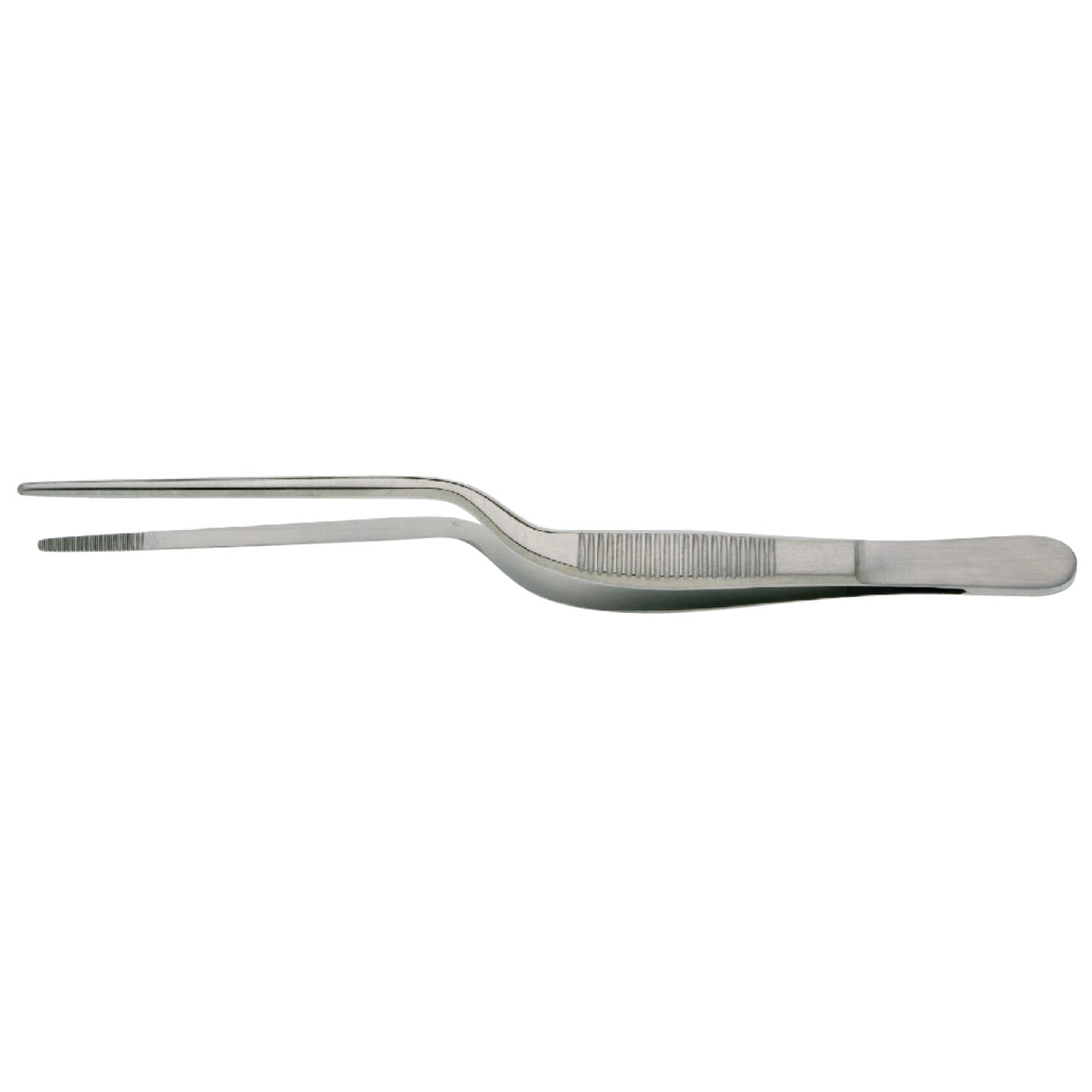 Lucae Bayonet Dressing Forcep, Serrated, 5_"