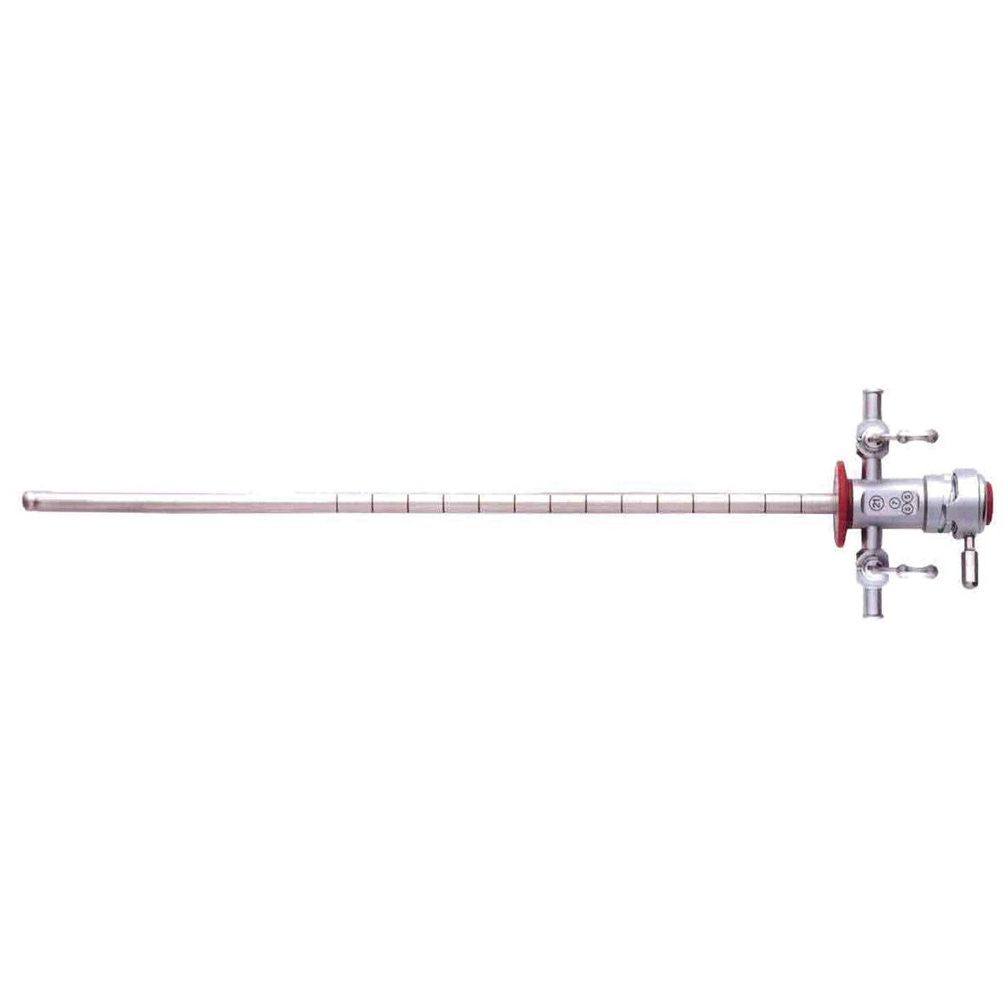 Cystoscope-Urethroscope Sheath with 2 Fixed Stopcocks (Luer-Lock) & Obturator,  21FR