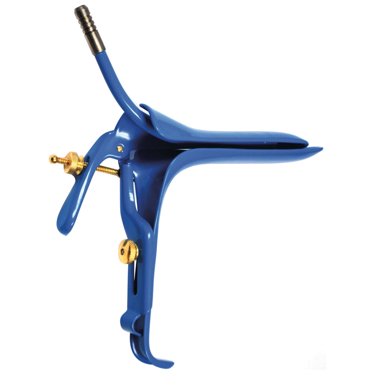 Graves Vaginal Speculum with Smoke Extractor, Small, Insulated Blue Coating For Electrosurgical, _" x 3"