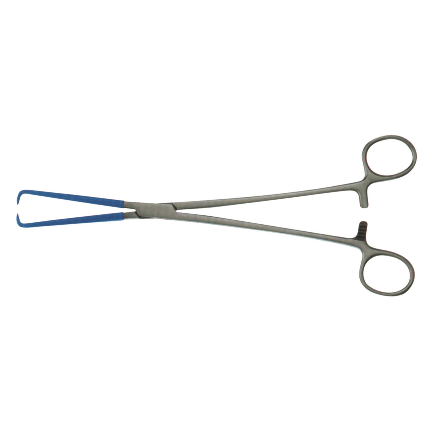 Schroeder-Braun Tenaculum Forcep, Insulated Blue Coating For Electrosurgery, 9_"