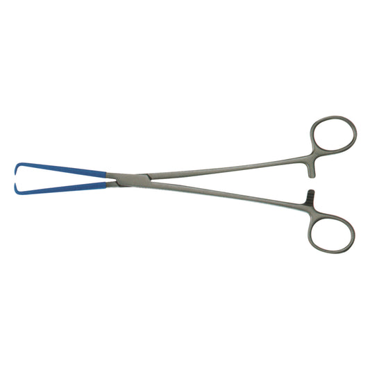 Schroeder-Braun Tenaculum Forcep, Insulated Blue Coating For Electrosurgery, 9_"