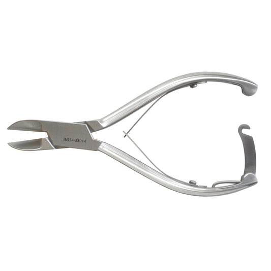 Nail Nipper, Concave Jaws, Double Spring with Lock, 5_"