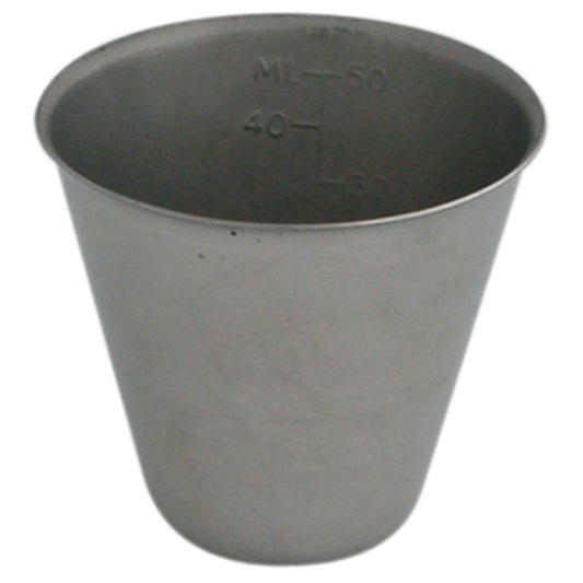 Medicine Cup, Graduated, Stainless, 2 oz